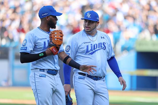 삼성 디아즈-후라도. 삼성 제공