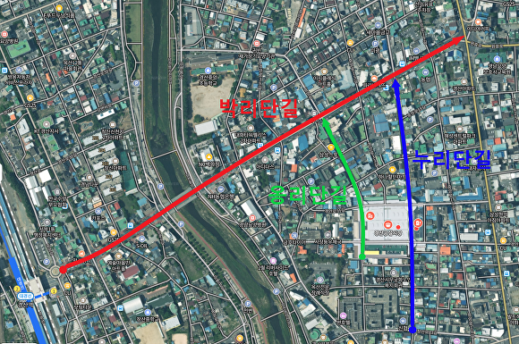 경산공설시장의 명도로명 부여 위치도 [사진=경산시]