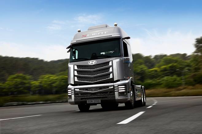 현대자동차 대형트럭 '더 뉴 엑시언트'. /사진제공=현대차