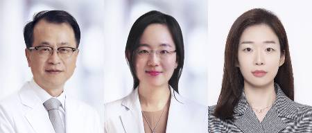 (사진 왼쪽부터) 서울대병원 가정의학과 윤영호 교수, 교육인재개발실 윤제연 교수, 한국외대 투어리즘&웰니스학부 정주연 교수