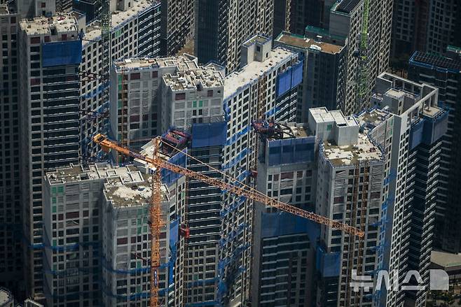 서울시내 아파트 공사현장. 뉴시스 자료사진.