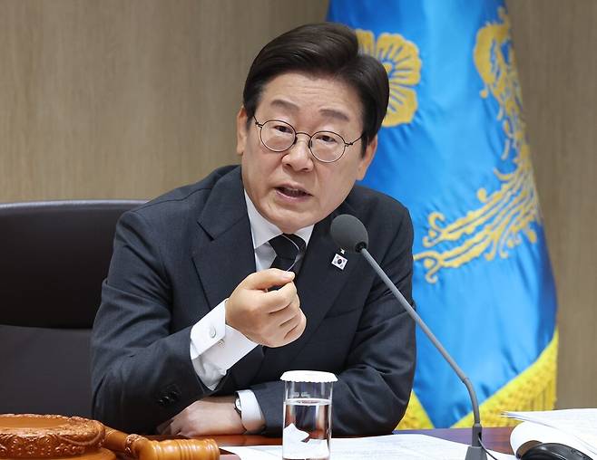 이재명 대통령이 6월19일 용산 대통령실에서 열린 국무회의에서 발언하고 있다. ⓒ연합뉴스