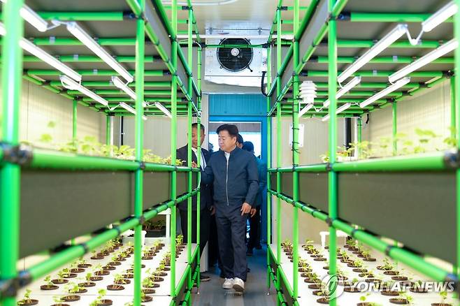 제주 컨테이너 식물공장 [제주도 제공.재판매 및 DB 금지]