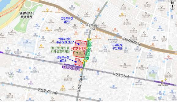 영등포구 통합 신청사 건립 위치도.(사진=영등포구)