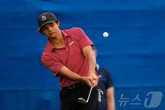 타이거 우즈 아들 찰리 우즈.  ⓒ AFP=뉴스1