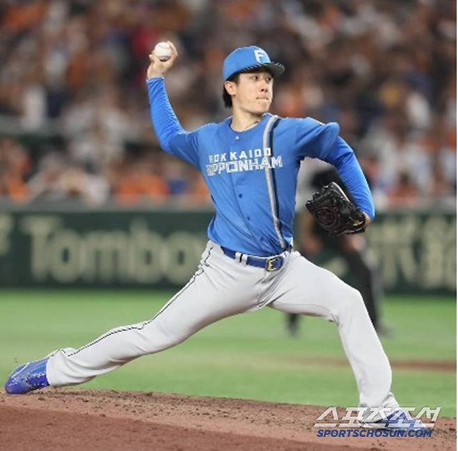 기타야마는 2022년 신인 드래프트 8지명 선수다. 그해 12개 구단이 정식 지명한 77명 중 76번째로 뽑혔다. 사진캡처=니혼햄 파이터스 SNS