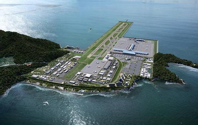 부산 가덕도신공항 조감도./국토부 제공