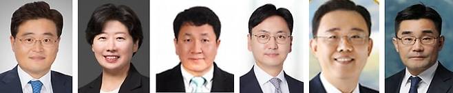 (왼쪽부터) 박억수·박지영·이윤제·김형수·박태호·장우성 내란 특검보.