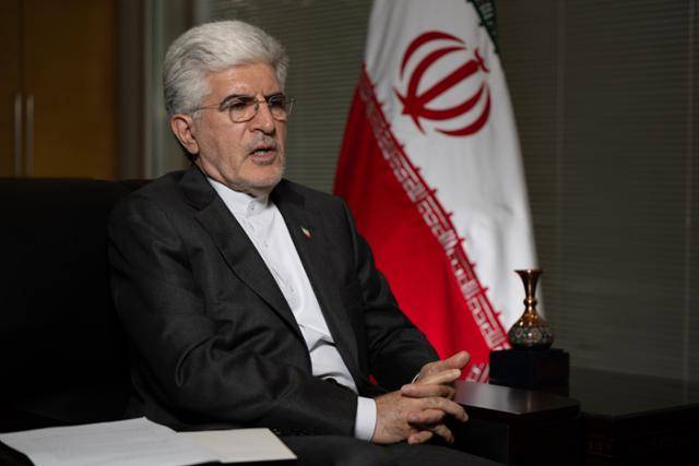 사이드 쿠제치 주한이란대사가 19일 서울 용산구 주한이란대사관에서 본보와 인터뷰하고 있다. 박시몬 기자