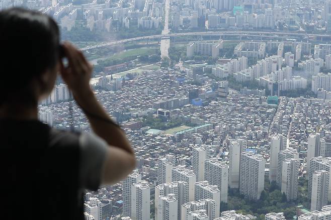 서울 강남·송파구 일대 아파트들. [연합]