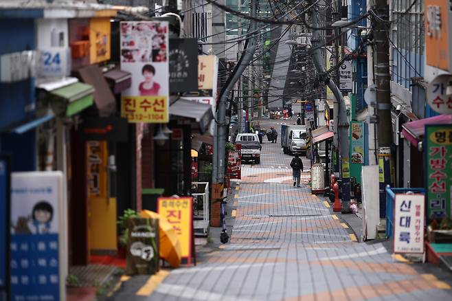 서울의 한 골목상권. [연합]