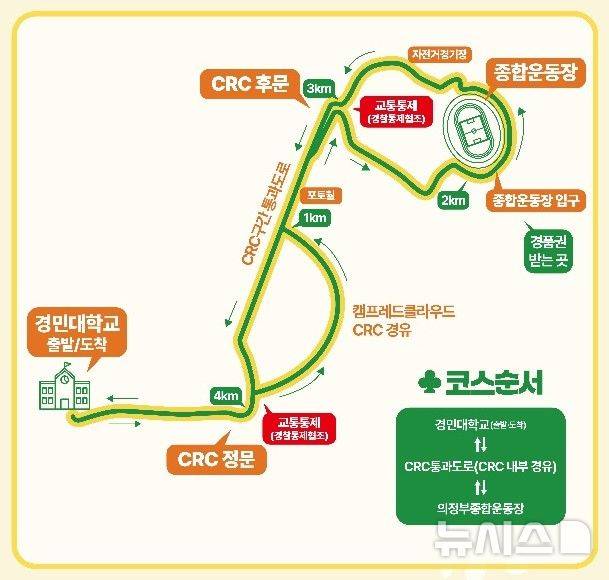 [의정부=뉴시스] '2025 의정부 워킹 페스타! 보go! 걷go! 뛰go!' 행사 코스. (사진=의정부문화재단 제공) 2025.06.19. photo@newsis.com