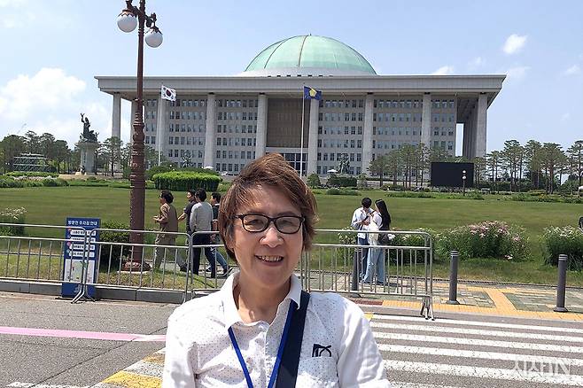 한국 대선 현장을 취재하기 위해 방한한 문성희 〈슈칸 긴요비〉 발행인. ⓒ시사IN 전혜원