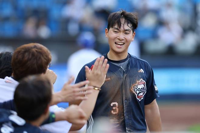 19일 두산 베어스 임종성의 모습. /사진=두산 베어스 제공