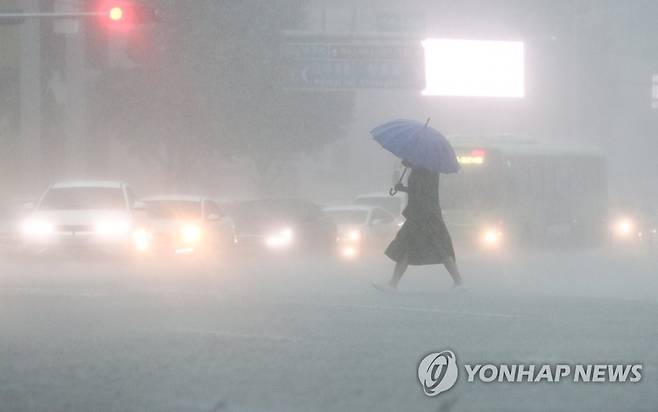 쏟아지는 장맛비 [연합뉴스 자료사진]