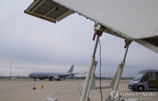 브라이즈 노턴 공군기지의 보이저 [AP 연합뉴스 자료사진. 재판매 및 DB 금지]