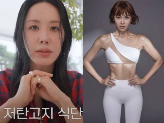 배우-가수 엄정화(55)는 체중 증가의 징후가 보이면 탄수화물을 크게 줄이고 채소 위주의 식단을 구성한다. 방송인 최은경(53)은 개인 SNS에 보디 프로필 사진을 올릴 정도로 몸 관리에 열심이다. [사진=엄정화 유튜브/최은경 SNS]