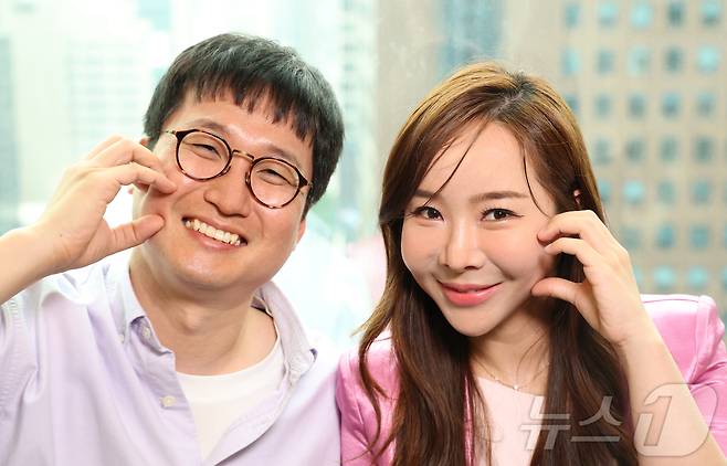 조현민(왼쪽) 최설아 부부 / 뉴스1 ⓒ News1 권현진 기자