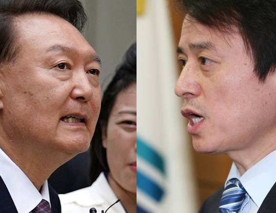 윤석열 전 대통령과 조은석 내란 특검 [사진=연합뉴스]