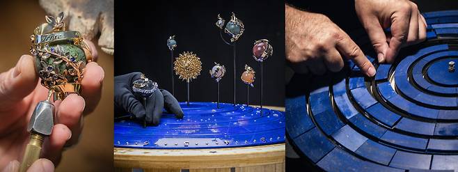 플라네타리움 오토마통의 제작 과정. 사진 반클리프 아펠