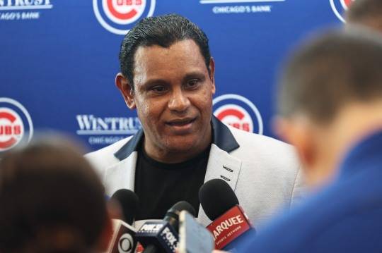 리글리 필드를 방문한 소사. 사진[AFP=연합뉴스]