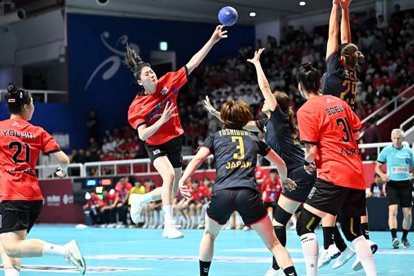 사진 2025 핸드볼 국가대표 한일전 여자부 경기 모습, 사진 제공=대한핸드볼협회