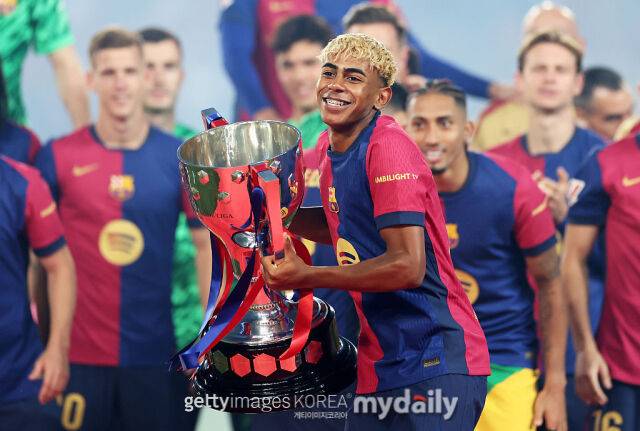 바르셀로나 17살 천재 윙어 라민 야말. /게티이미지코리아