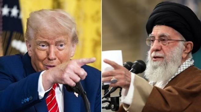트럼프 미국 대통령과 알리 하메네이 이란 최고지도자. 연합뉴스
