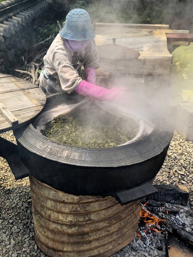 청태전 찌는 과정.