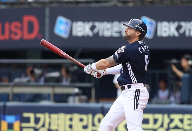제이크 케이브.   두산 베어스 제공