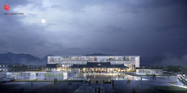 레드닷 디자인 어워드에서 본상을 수상한 전주역사 조감도/사진=국가철도공단 제공