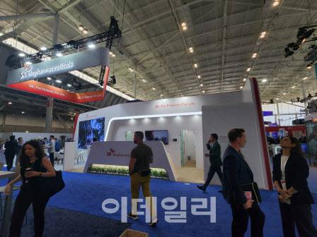 바이오USA에 자리잡은 SK바이오팜 부스 전경 (사진=김승권 기자)