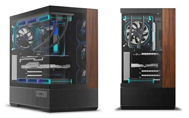 BTF 등 메인보드 커넥터 후면 배치가 가능한 우드리안 울트라. (사진=한미마이크로닉스)