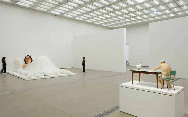 론 뮤익 전시장 내부 전경. ⓒ Ron Mueck ⓒ MMCA ⓒ Fondation Cartier / Photographer ⓒ Kiyong Nam