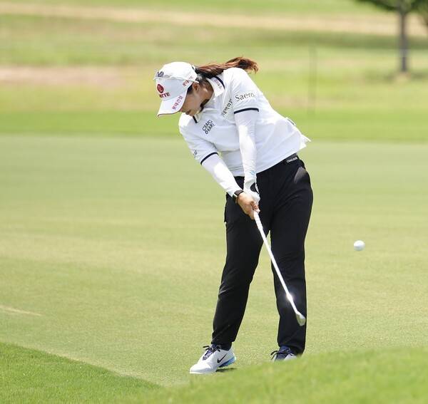 양희영, 김효주, 방신실, 최혜진, 리디아 고, 고진영, 윤이나, 전인지, 넬리 코다, 황유민, 김아림, 박성현, 이정은6, 김세영, 유해란, 이민지 프로 등이 출전한 2025년 미국여자프로골프(LPGA) 투어 메이저 골프대회 KPMG 위민스 PGA챔피언십에서 플레이하는 최혜진 프로 모습이다. 사진제공=2025 PGA of America