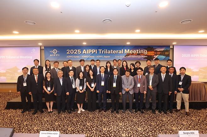 한국국제지식재산보호협회(AIPPI Korea)는 지난 13~15일 경주 힐튼호텔에서 ‘2025 AIPPI 한중일 3국 회의’가 열렸다고 밝혔다. [사진=AIPPI]
