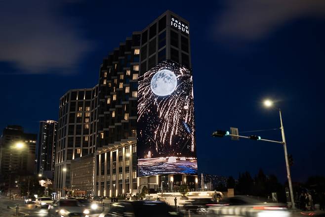 그랜드 조선  부산 그랜드 조선 미디어 밤풍경