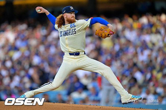 [사진] LA 다저스 더스틴 메이. ⓒGettyimages(무단전재 및 재배포 금지)