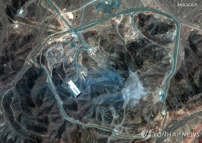 이란 포르도 핵시설 단지 위성사진 [Maxar Technologies / AFP 연합뉴스 자료사진 재판매 및 DB 금지]