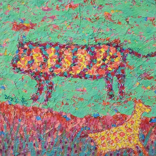 우형순작 life and history-호랑이와 사슴.