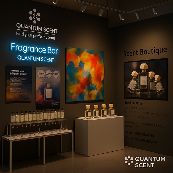 제14회 BFAA 국제아트페어 체험 프로그램 중 하나인 퀀텀센트 부스. 부산미술협회 제공