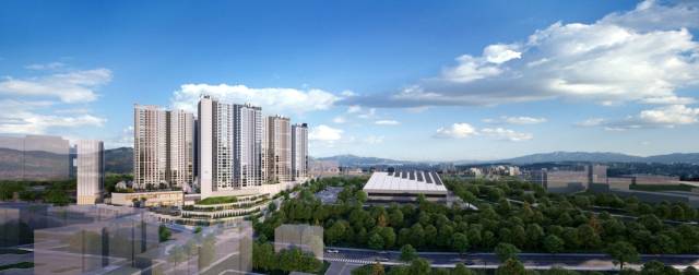 양산자이 파크팰리체 투시도. 분양업체 제공