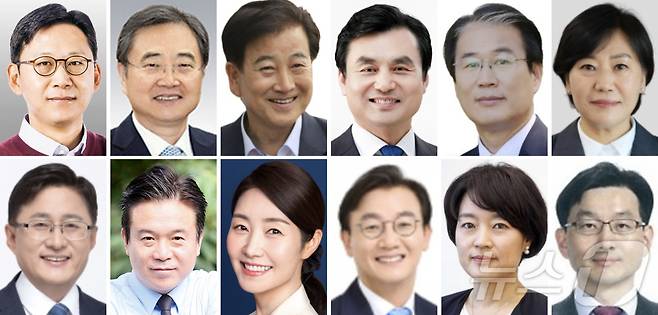 이재명 대통령은 23일 과학기술정보통신부 등 11개 부처 장관 후보자를 지명했다고 강훈식 비서실장이 용산 대통령실에서 브리핑을 통해 밝혔다. 사진 왼쪽 첫 번째부터 과학기술정보통신부 장관 후보자에 지명된 배경훈 LG AI연구원장, 외교부 장관에 지명된 조현 전 외교부 주유엔대한민국 대표부 특명전권대사, 통일부 장관 후보자에 지명된 정동영 더불어민주당 의원, 국방부 장관 후보자에 지명된 안규백 더불어민주당 의원, 국가보훈부 장관에 지명된 권오을 대한민국헌정회 부회장, 농림축산식품부 장관에 유임된 송미령 장관, 환경부 장관 후보자에 지명된 김성환 더불어민주당 의원, 고용노동부 장관 후보자에 지명된 김영훈 부산지방노동위원회 공익위원, 여성가족부 장관 후보자에 지명된 강선우 더불어민주당 의원, 해양수산부 장관 후보자에 지명된 전재수 더불어민주당 의원, 중소벤처기업부 장관 후보자에 지명된 한성숙 전 네이버 대표이사, 국무조정실장에 지명된 윤창렬 LG글로벌 전략개발원장. (대통령실 제공. 재판매 및 DB 금지) 2025.6.23/뉴스1 ⓒ News1 이재명 기자