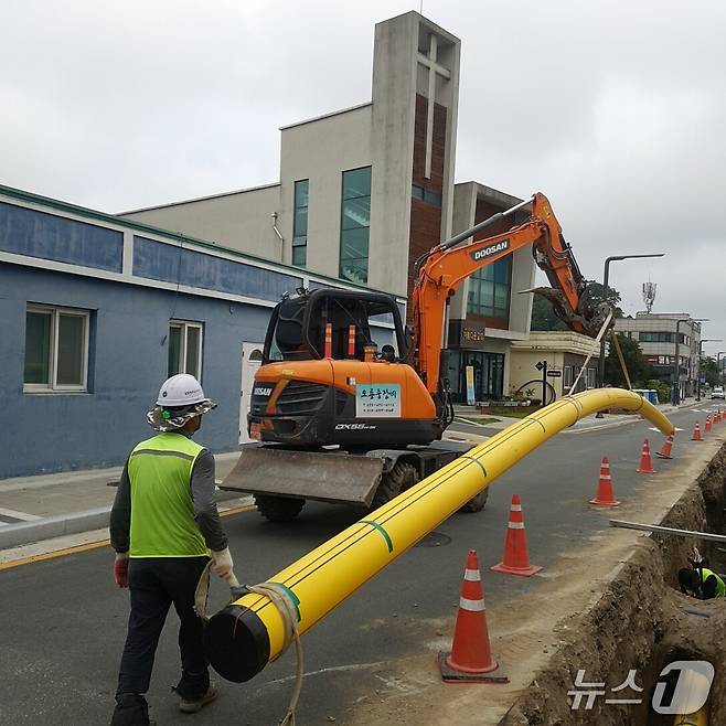 과거 양양지역 도시가스 공급 당시.(양양군 제공, 재판매 및 DB 금지) 2025.6.23/뉴스1