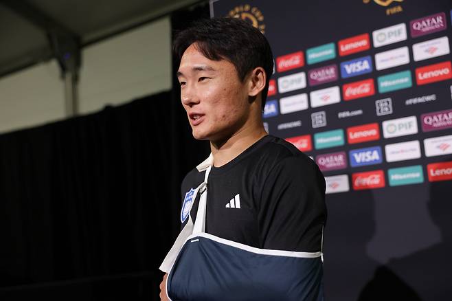 메트라이프 스타디움(뉴저지, 미국)/ 2025 피파 클럽월드컵/ 2차전/ 플루미넨시FC vs 울산HDFC/ 울산 엄원상/ 믹스드존 인터뷰/ 사진 김정수