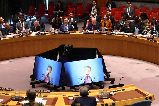 유엔은 22일 안전보장이사회를 열어 미국의 이란 공습 문제를 논의한다고 밝혔다./AFP 연합뉴스