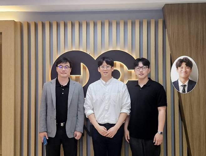왼쪽부터 박인규 KAIST 기계공학과 교수, 최중락 한국전자통신연구원(ETRI) 연구원, 이돈호 KAIST 기계공학과 박사과정생, 한찬규 연구원. KAIST 제공