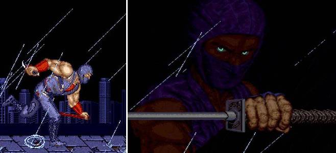 닌자에 대한 로망을 확실히 느낄 수 있게 해주는 연출