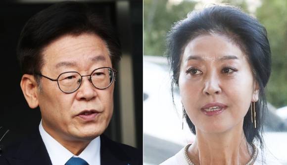 김부선은 이 대통령에게 "예의를 모르는 사람"이라고도 비판했다. 사진은 이재명 대통령(왼쪽)과 배우 김부선. [사진=연합뉴스]