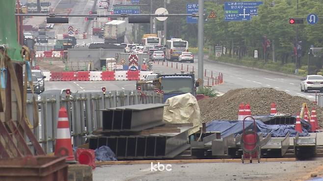 ▲ 광주 도시철도 2호선 공사 현장&nbsp;